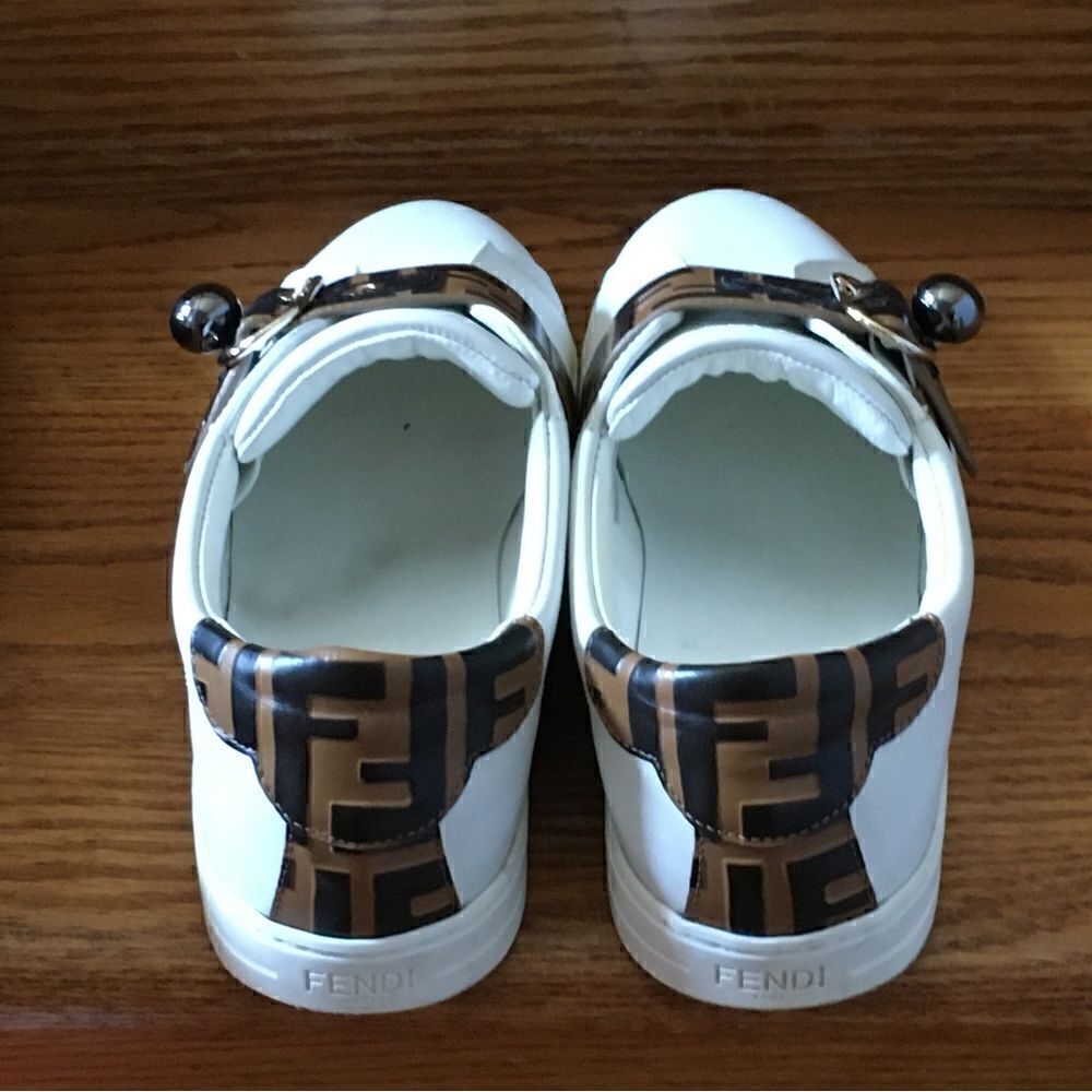 Fendi Pearland Logo Slip On Sneakers - Picture 10 of 11